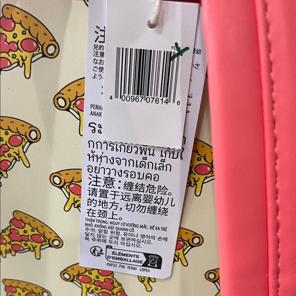 Loungefly Disney Pizza Slice Backpack - Cream and Red - Picture 5 of 8